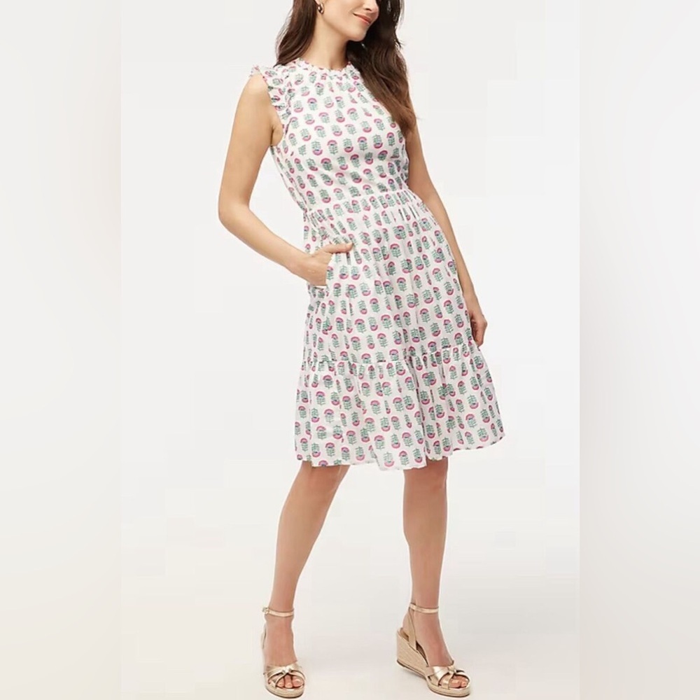 J. Crew Factory Flutter Sleeve Mini Dress